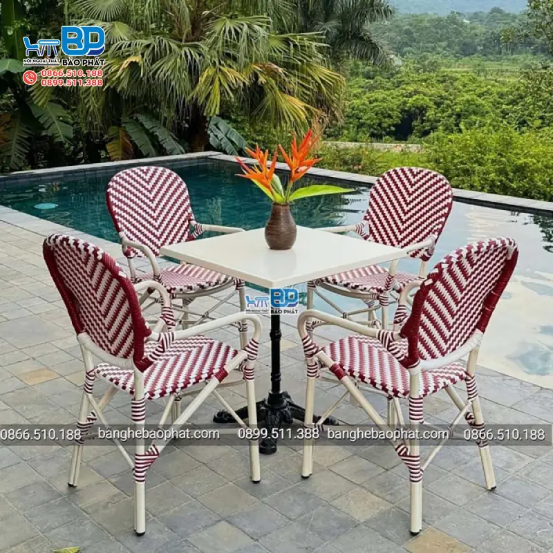 Nội thất mây nhựa sở hữu thiết kế hiện đại, đẹp mắt