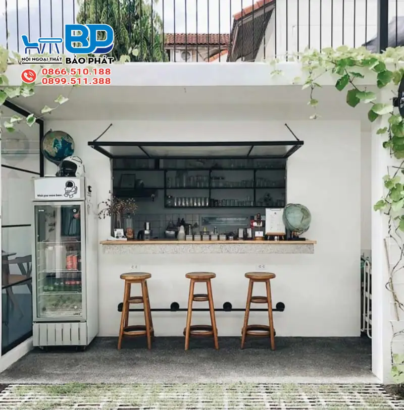 9 Mẫu Setup Quán Trà Sữa Đẹp Thu Hút Khách 19 Setup quán trà sữa nhỏ take-away