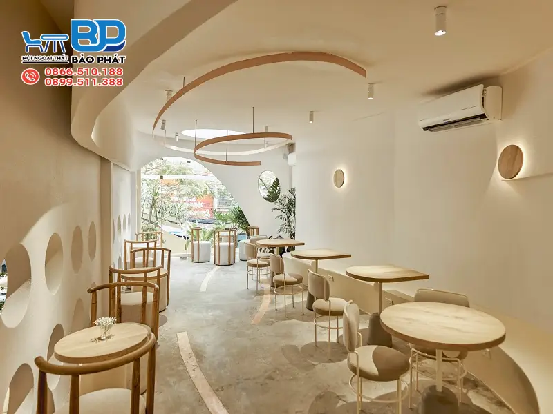 9 Mẫu Setup Quán Trà Sữa Đẹp Thu Hút Khách 12 Setup quán trà sữa phong cách hiện đại tối giản