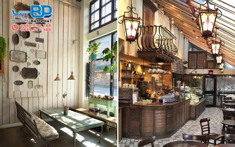 9 Mẫu Setup Quán Trà Sữa Đẹp Thu Hút Khách 15 Setup quán trà sữa phong cách vintage