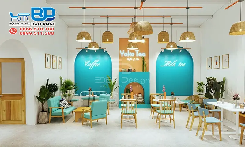 9 Mẫu Setup Quán Trà Sữa Đẹp Thu Hút Khách 20 Setup quán trà sữa theo concept thương hiệu riêng