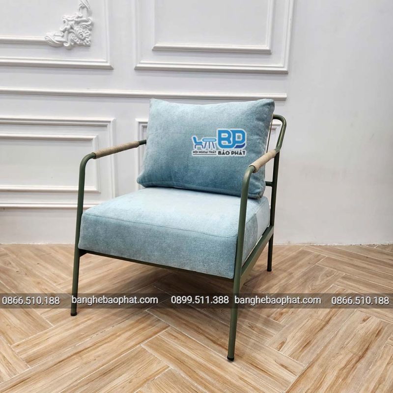 Ghế sofa sắt nệm SFSNBP034 ngồi êm ái 