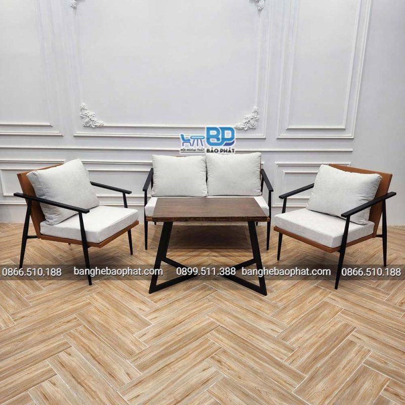 Bộ Ghế Sofa Sắt Nệm SFSNBP035 30 Ghế sofa sắt nệm SFSNBP035 ngồi êm ái