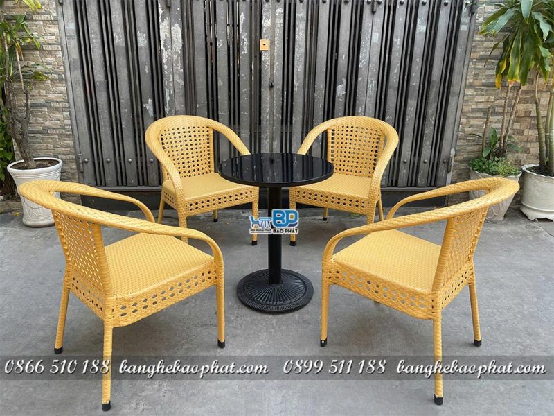 Bộ Bàn Ghế Nhựa Giả Mây BGNGMBP086 24 Bộ bàn ghế nhựa giả mây BGNGMBP086