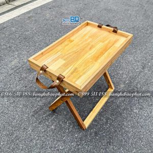 Bàn gỗ camping gấp gọn Tanlook tự nhiên