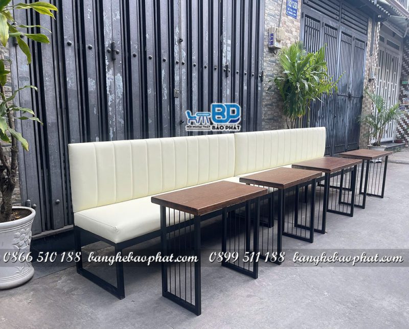 Ghế Băng Cafe GBSNBP037 Sắt Nệm 13 Thông số kỹ thuật của ghế băng GBSNBP037 sắt nệm Bảo Phát