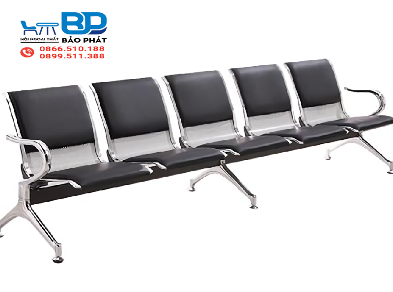 Ghế chờ bằng inox 204