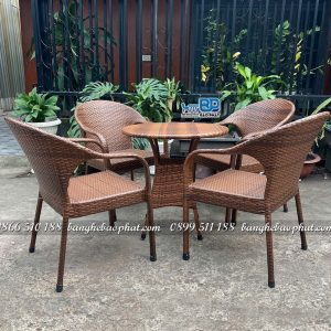 Bộ bàn ghế nhựa giả mây BGNGMBP088 13 Bàn ghế nhựa giả mây BGNGMBP088