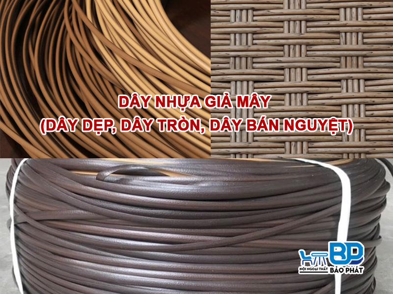 Các loại dây nhựa (dây dẹp, dây tròn, dây bán nguyệt)