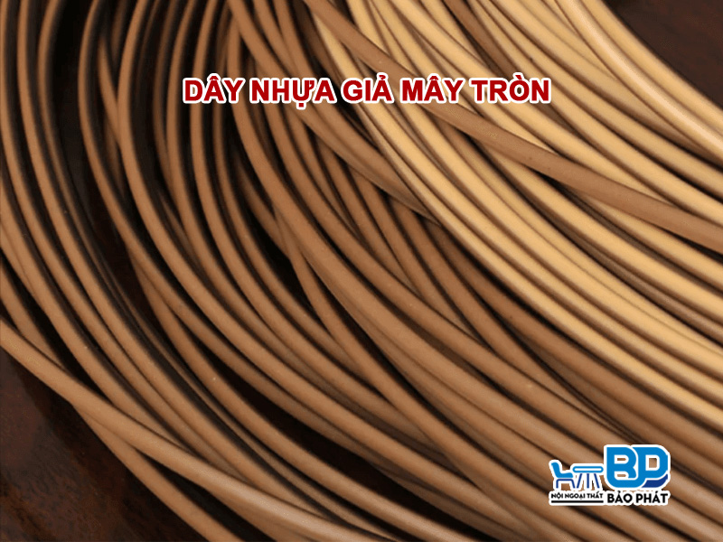 Dây nhựa giả mây tròn