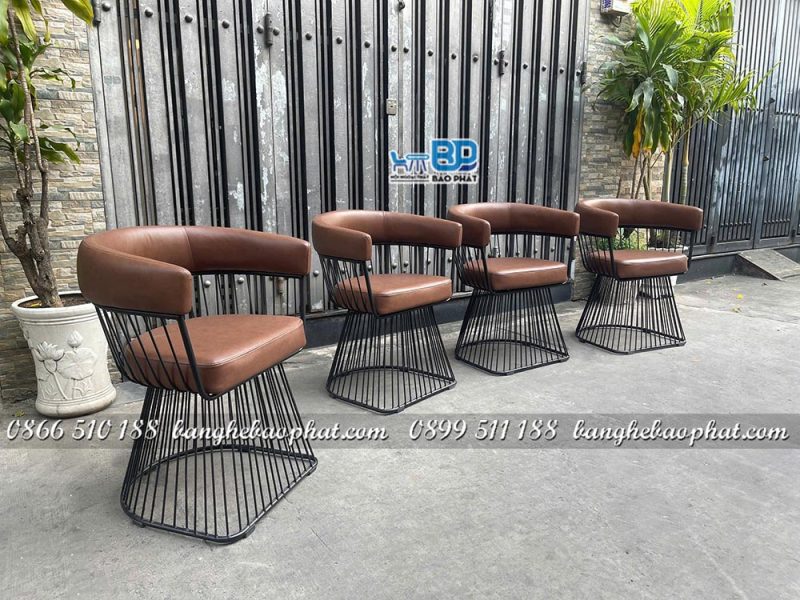 ghế sắt nệm BGSNBPTL060