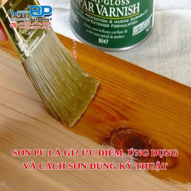 Sơn PU là gì? Ưu điểm, ứng dụng và cách sơn đúng kỹ thuật