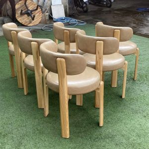 Ghế Granite gỗ ash bọc nệm