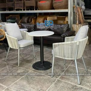 Bàn ghế nhựa giả mây BGNGMBP089