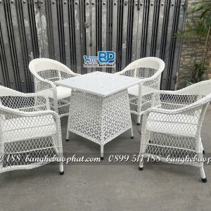 Bàn ghế nhựa giả mây BGNGMBP091 10 Bàn ghế nhựa giả mây BGNGMBP091