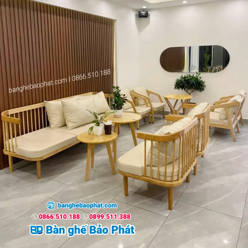 Bàn ghế phong cách Bắc Âu mộc mạc, thanh thoát