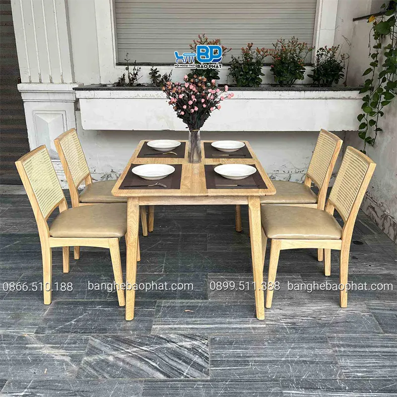 Phong Cách Rustic – Vẻ Đẹp Mộc Mạc Nhưng Đầy Tinh Tế 12 Bàn ghế phong cách Rustic tạo sự ấm cúng cho phòng ăn gia đình