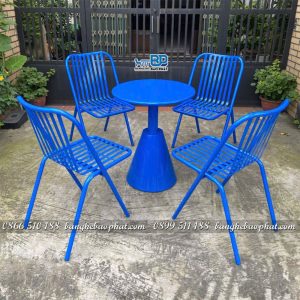 Bàn ghế sắt sơn tĩnh điện BGDBP060