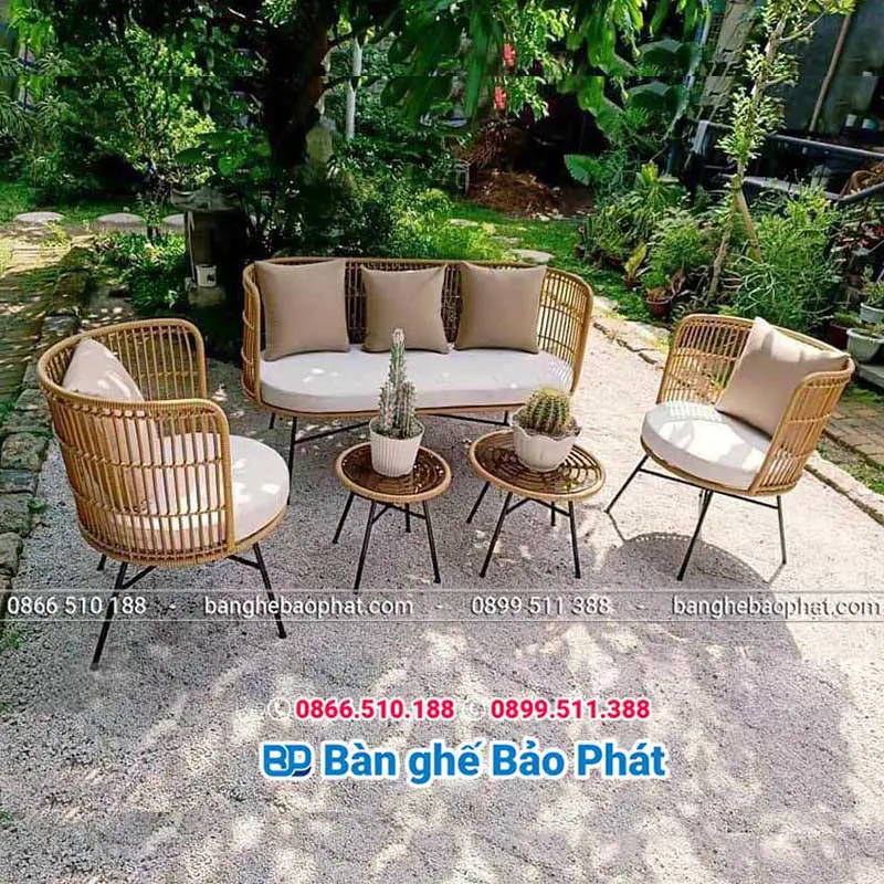 Biến Hóa Không Gian Sân Vườn Hiện Đại, Sang Trọng Với Bộ Bàn Ghế Nhựa Giả Mây 13 Biến hóa không gian sân vườn hiện đại sang trọng với bộ bàn ghế nhựa giả mây đẹp mắt