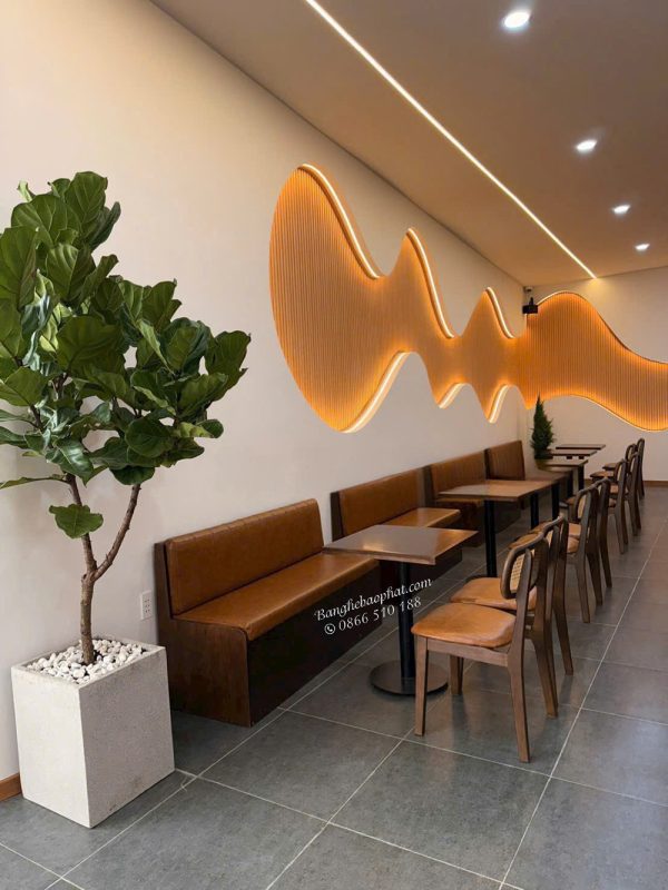 Bộ bàn ghế cafe gỗ nệm ghế secco lưng nệm 26 Bộ bàn ghế cafe gỗ nệm ghế secco lưng nệm