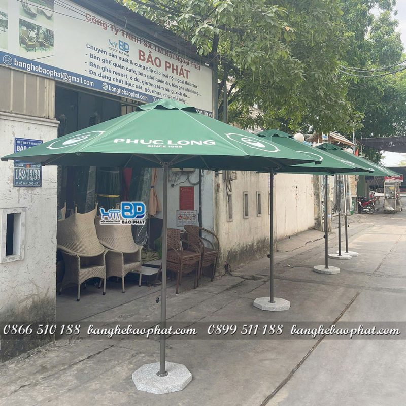 Dù che nắng màu xanh trà sữa Phúc Long