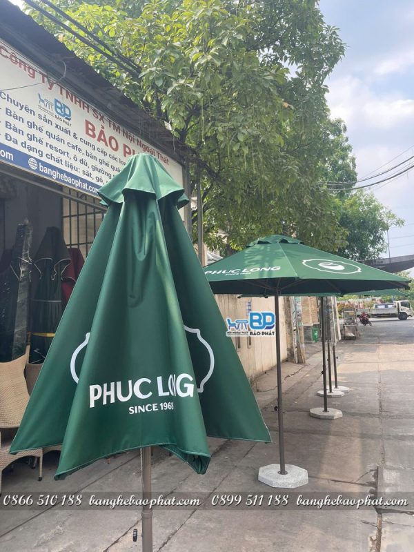 Ưu điểm của dù che Phúc Long màu xanh trà sữa