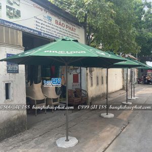 Dù che Phúc Long màu xanh trà sữa