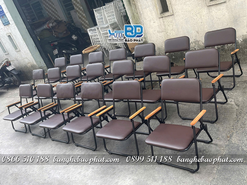 Bàn ghế cafe xếp gọn khung sắt bọc nệm bàn me tây 7 ghế cafe xếp gọn khung sắt bọc nệm màu nâu
