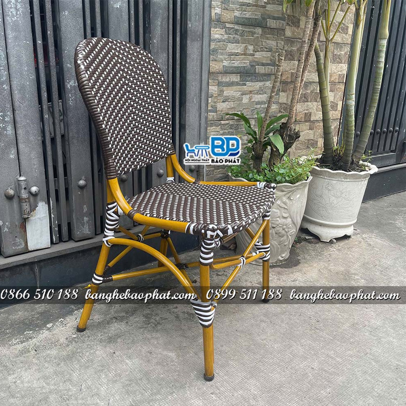 Ghế giả mây khung nhôm