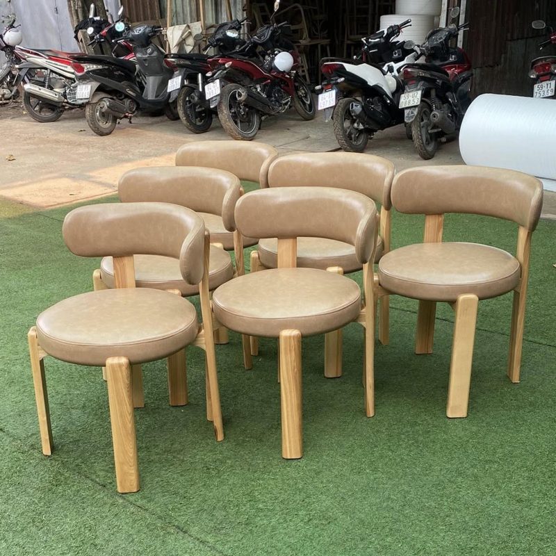 Ghế Granite gỗ ash bọc nệm