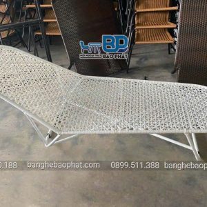 Ghế hồ bơi nhựa giả mây GHBBP038