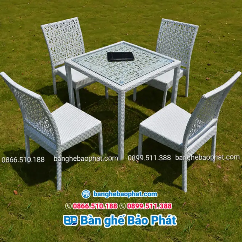 Ghế nhựa giả mây có khả năng chống chịu tốt dưới tác động của tia UV