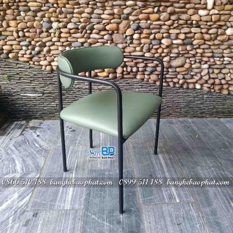 Ghế sắt nệm simon có tay