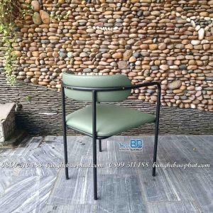 Ghế sắt nệm simon có tay