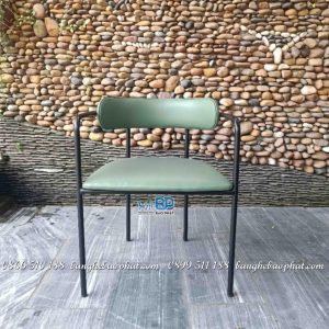 Ghế sắt nệm simon có tay