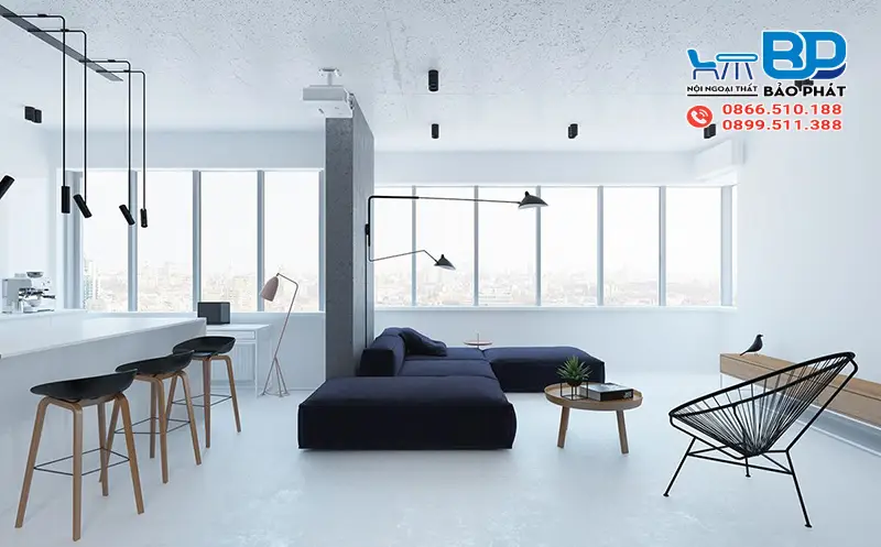 Không gian thiết kế tối giản nhưng tinh tế, hiện đại