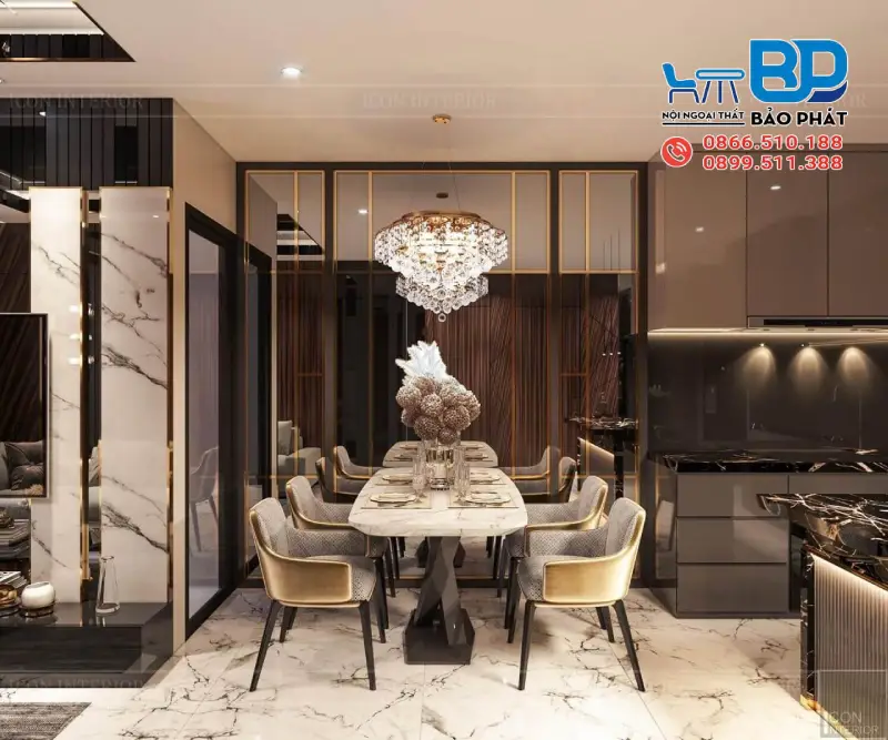 Phong Cách Luxury: Đỉnh Cao Của Sự Sang Trọng Và Tinh Tế 17 Phòng ăn phong cách Luxury ấn tượng