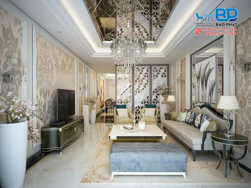 Phong cách nội thất tân cổ điển mang vẻ đẹp thanh lịch sang trọng