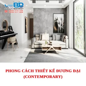 Phong cách thiết kế đương đại (Contemporary)