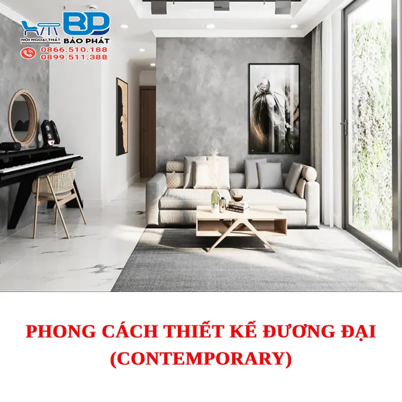Phong cách thiết kế đương đại (Contemporary)