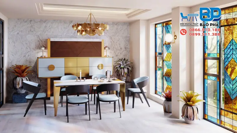 Phong cách thiết kế nội thất Art Deco với những họa tiết độc đáo