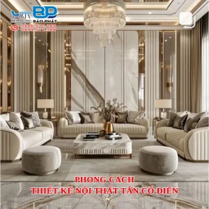 Phong cách thiết kế nội thất tân cổ điển