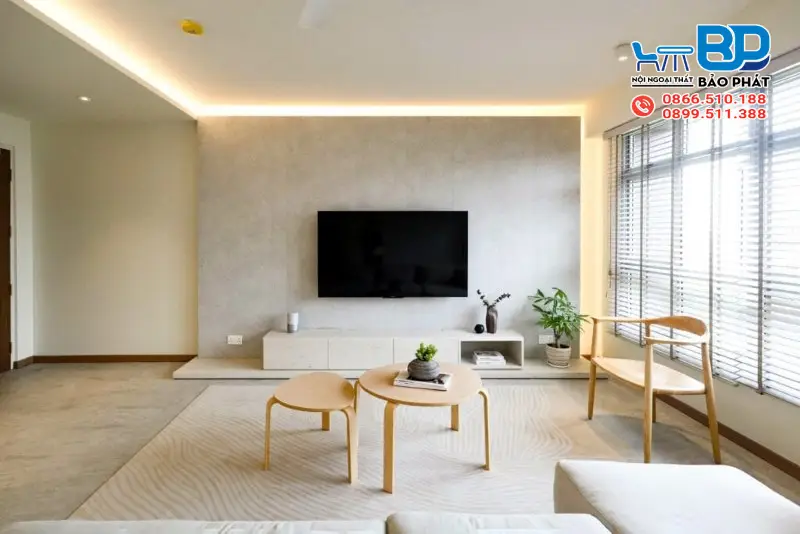 Phong cách thiết kế tối giản giúp không gian thêm rộng rãi và thoải mái hơn