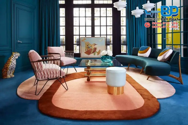 Phòng khách theo phong cách Maximalism độc đáo