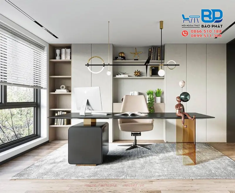 Phong Cách Luxury: Đỉnh Cao Của Sự Sang Trọng Và Tinh Tế 18 Phòng làm việc phong cách Luxury tiện nghi, sang trọng