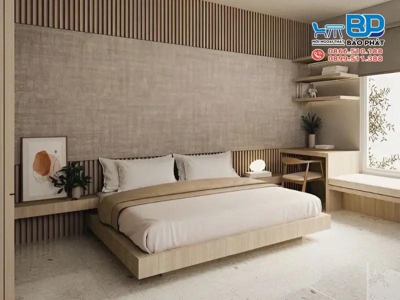 Phong Cách Thiết Kế Nội Thất Nhật Bản (Japandi): Tối Giản, Tinh Tế Và Đầy Cảm Hứng 20 Phòng ngủ phong cách Japandi gọn gàng, dễ chịu