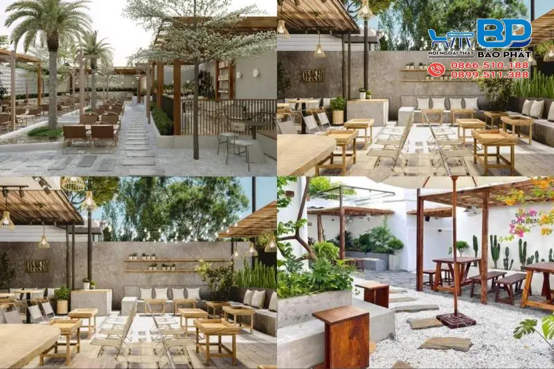 Ấn tượng với mẫu thiết kế quán cafe không gian mở ngập tràn ánh sáng