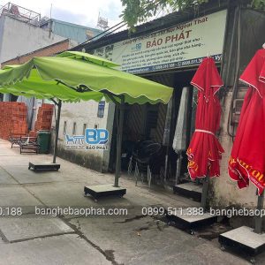 Dù che nắng lệch tâm 2.5 mét màu xanh đọt chuối
