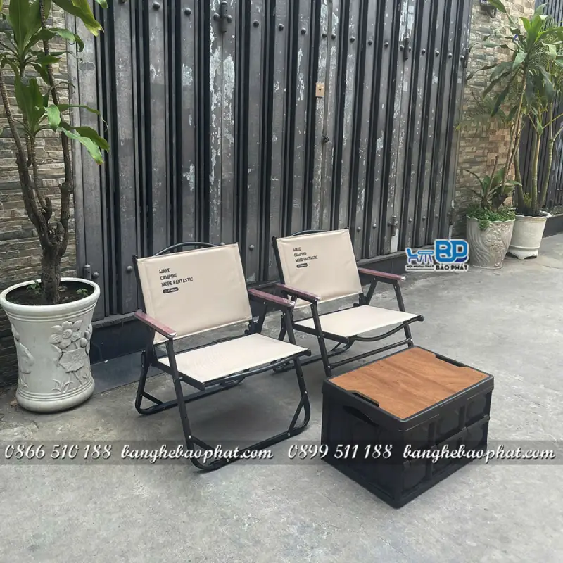 Ghế cắm trại khung nhôm nhập khẩu