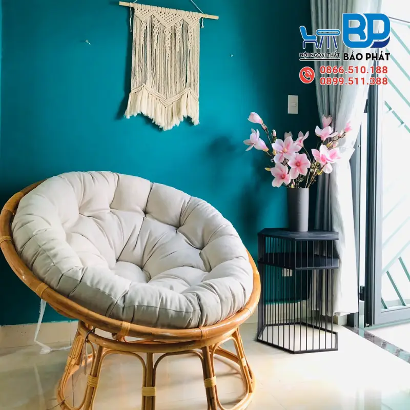 Ghế Papasan cần được bảo quản đúng cách để bảo đảm sử dụng lâu dài